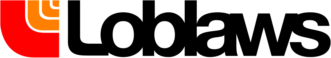 Loblaws logo with orange and red graphic